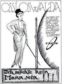 Ich Möchte Kein Mann Sein (1918) - poster