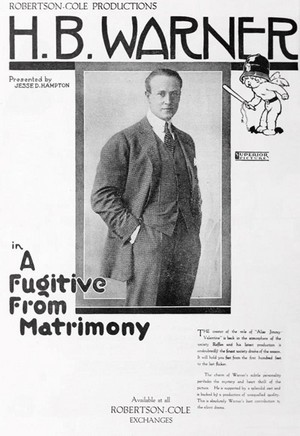 A Fugitive from Matrimony (1919)