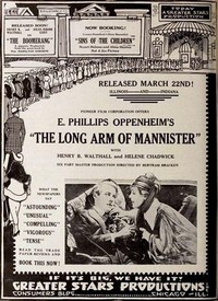 The Long Arm of Mannister (1919) - poster