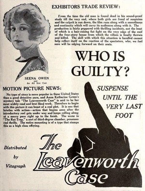 The Leavenworth Case (1923) - poster