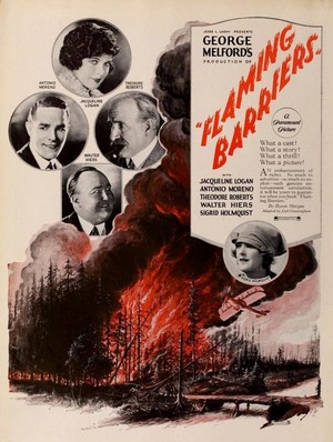 Flaming Barriers (1924) - poster