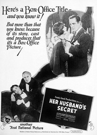 Her Husband's Secret (1925) - poster