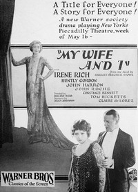 My Wife and I (1925) - poster