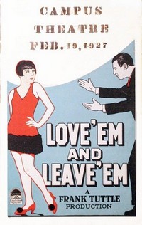 Love 'Em and Leave 'Em (1926) - poster