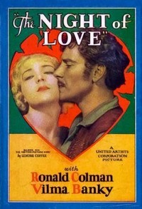 The Night of Love (1927) - poster