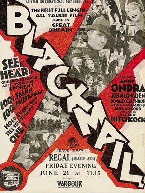 Blackmail (1929) - poster