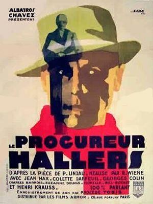Le Procureur Hallers (1930) - poster