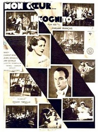 Mon Coeur Incognito (1930) - poster