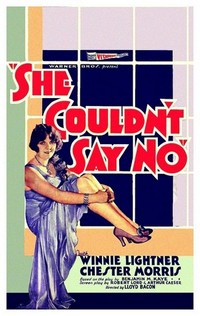 She Couldn't Say No (1930) - poster