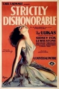 Strictly Dishonorable (1931) - poster