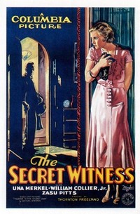 The Secret Witness (1931) - poster