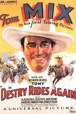 Destry Rides Again (1932) - poster