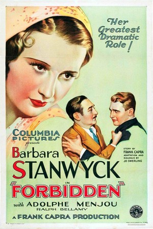 Forbidden (1932) - poster