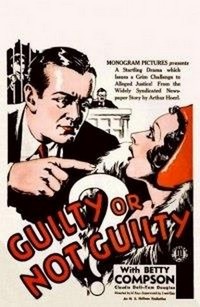 Guilty or Not Guilty (1932) - poster