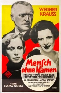 Mensch ohne Namen (1932) - poster