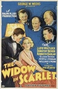 The Widow in Scarlet (1932) - poster