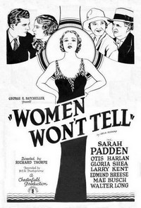 Women Won't Tell (1932) - poster