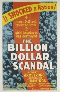 The Billion Dollar Scandal (1933) - poster