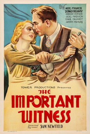 The Important Witness (1933) - poster