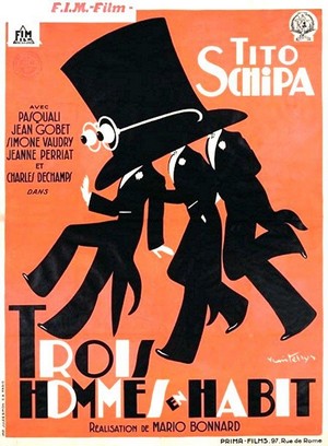 Tre Uomini in Frak (1933) - poster