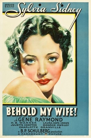 Behold My Wife (1934) - poster