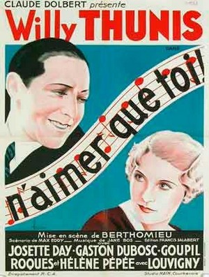 N'aimer Que Toi (1934) - poster