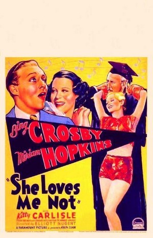 She Loves Me Not (1934) - poster