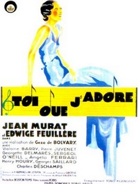 Toi Que J'adore (1934) - poster