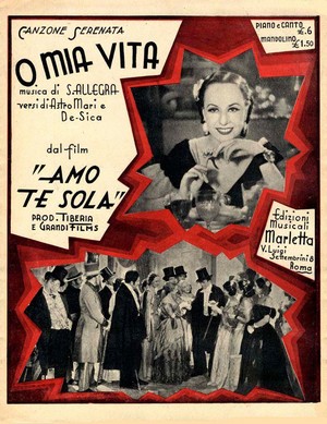Amo Te Sola (1935) - poster