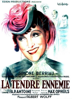 La Tendre Ennemie (1936) - poster