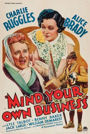 Mind Your Own Business (1936) - poster