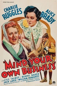 Mind Your Own Business (1936) - poster