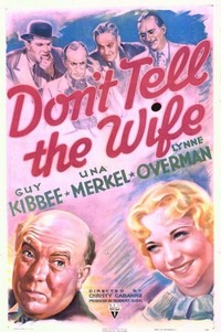 Don't Tell the Wife (1937) - poster