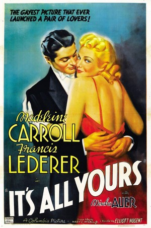 It's All Yours (1937) - poster