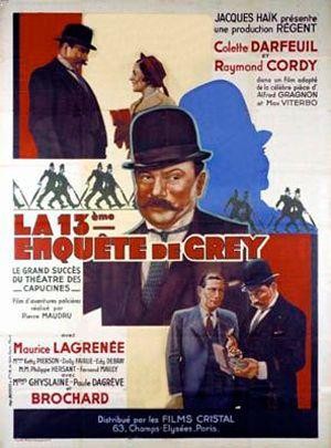 La Treizième Enquête de Grey (1937) - poster
