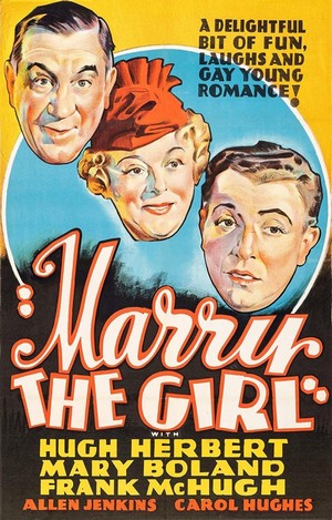 Marry the Girl (1937) - poster