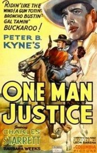 One Man Justice (1937) - poster