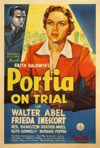 Portia on Trial (1937) - poster