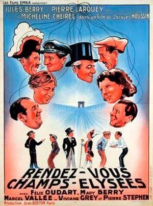 Rendez-vous aux Champs-Élysées (1937) - poster