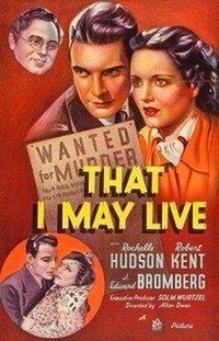 That I May Live (1937) - poster