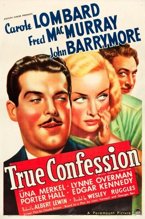 True Confession (1937) - poster