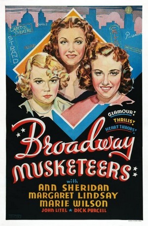 Broadway Musketeers (1938) - poster