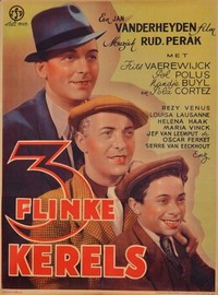 Drie Flinke Kerels (1938) - poster