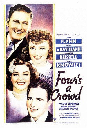 Four's a Crowd (1938) - poster