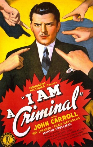 I Am a Criminal (1938) - poster