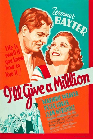 I'll Give a Million (1938) - poster