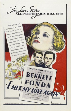 I Met My Love Again (1938) - poster
