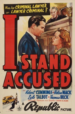 I Stand Accused (1938) - poster