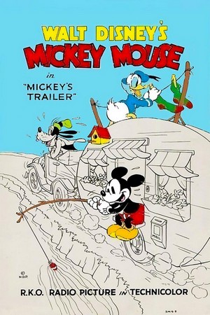 Mickey's Trailer (1938) - poster