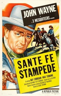 Santa Fe Stampede (1938) - poster